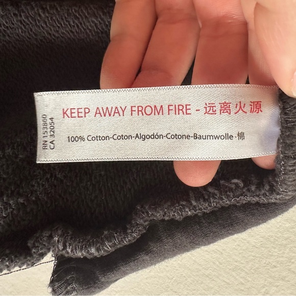 Intimately Free People Black Cotton Comfy High Waisted Sweat Shorts size Small - Picture 4 of 5